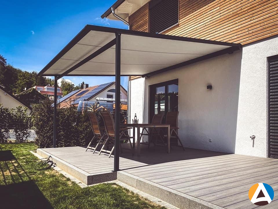 Luxe pergola waterdicht voor beschut buiten zitten