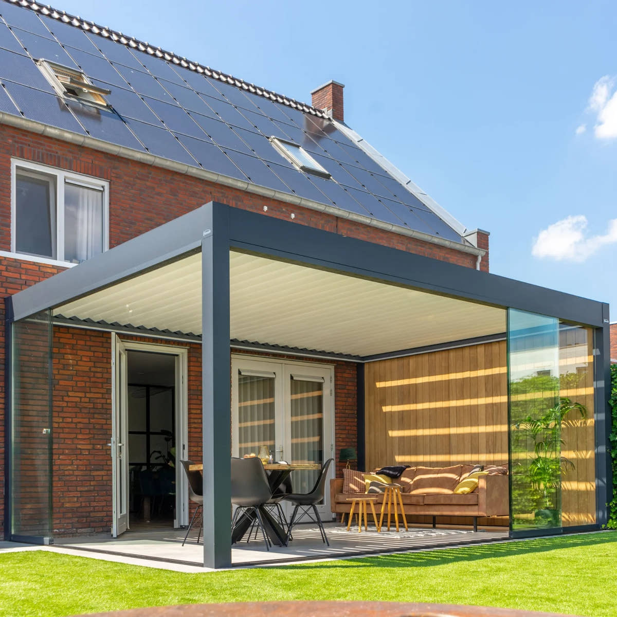 Standaard 5 jaar garantie op zonwering voor een lichtstraat