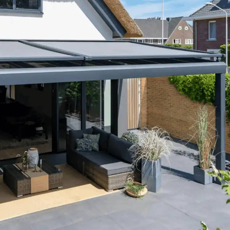 Veranda zonwering menu foto - STERK Zonweringen
